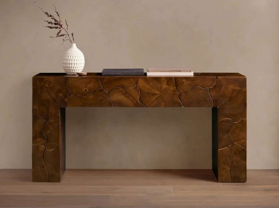 ИИ видео на товар Arhaus: консольный стол Kalmar, 35KAL60CONMC