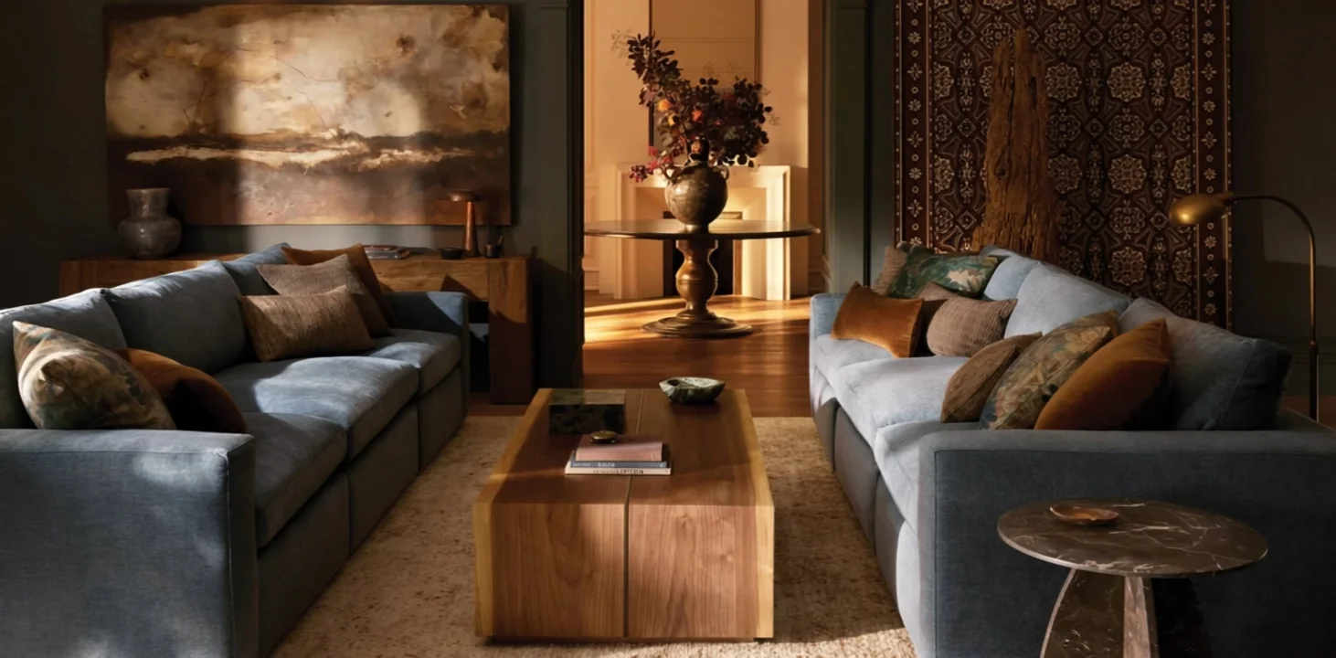 ИИ видео на товар Arhaus: мебель для гостиной