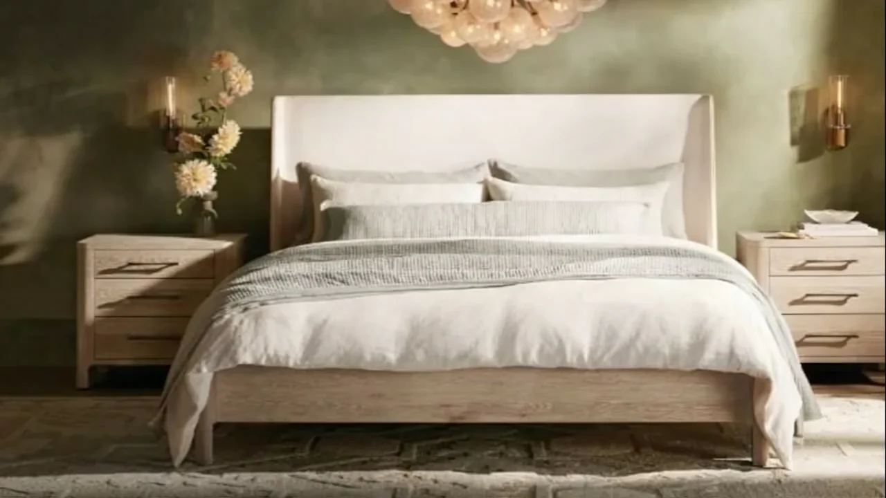 ИИ видео для товара Arhaus: спальные принадлежности