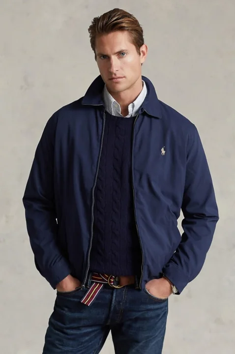 Видео нейросетью для товара La Redoute: мужская синяя куртка Ralph Lauren, 6193196