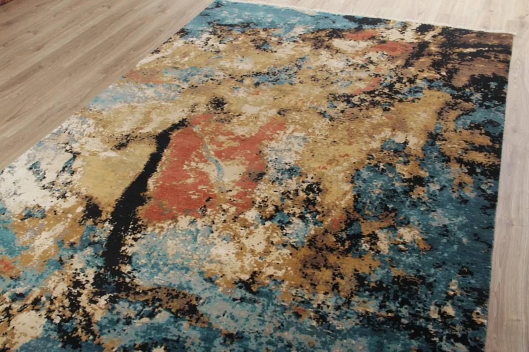 ИИ видео для товара OMO Rugs: ковёр Outer Space